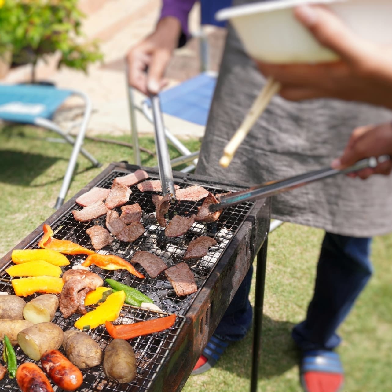 お庭やテラスでBBQ